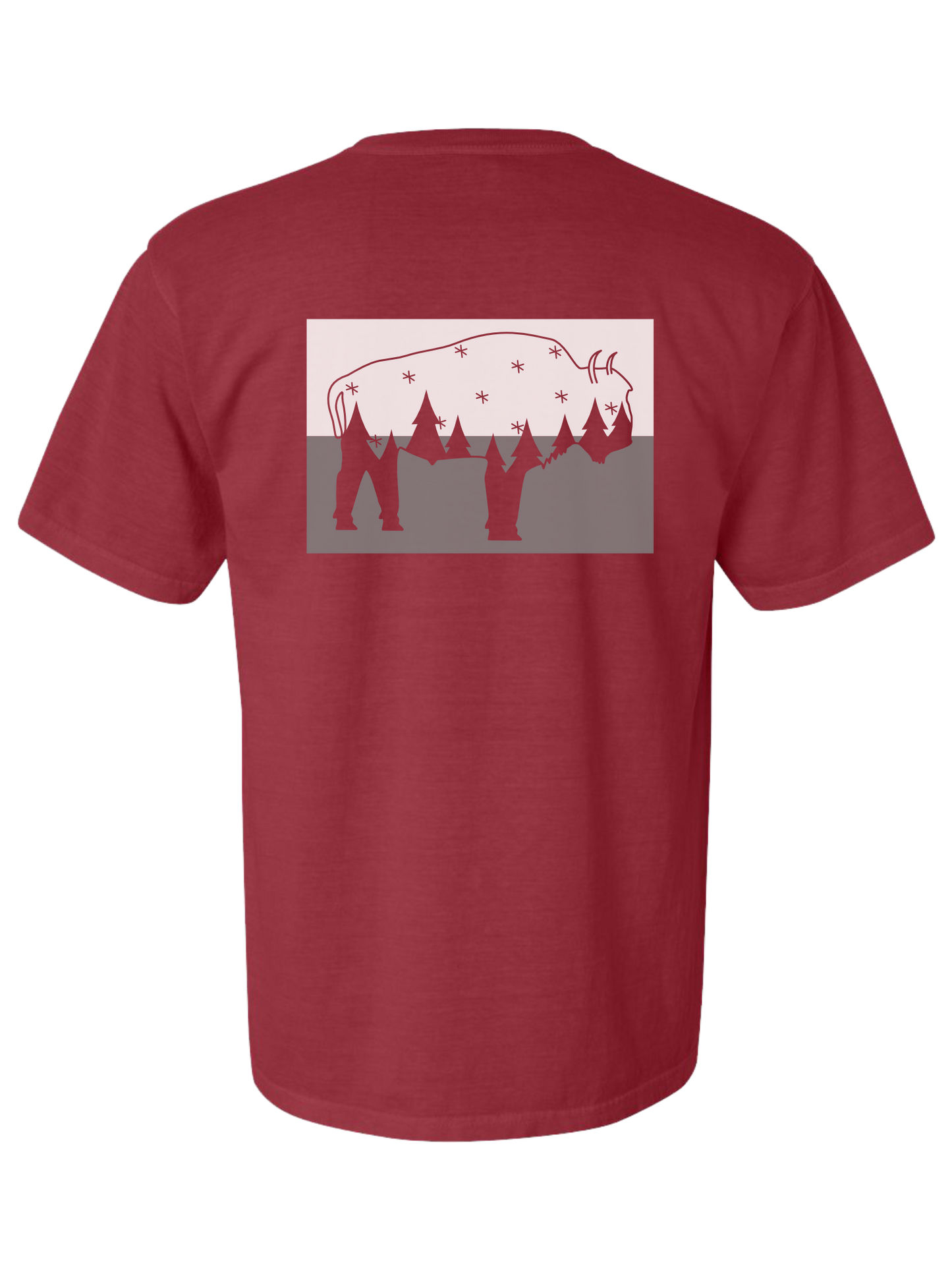 Two-Toned Bison Tee